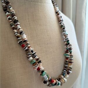 Semi-Precious Stone, Double Strand Necklace